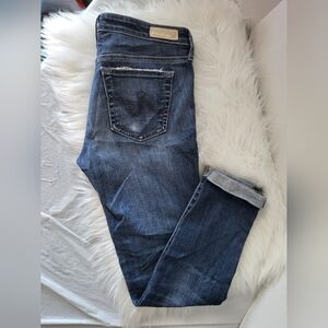 AG Women's Cigarette Roll Up Jeans, Size 28 X 26 inseam